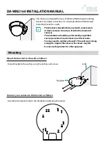 Preview for 1 page of Idis DA-WM2160 Installation Manual