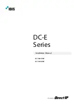 Idis DC-E SERIES Installation Manual предпросмотр