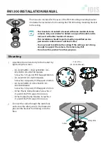 Idis FM1300 Installation Manual предпросмотр