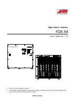 Preview for 1 page of IDK FDX-64 User Manual