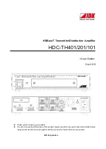 IDK HDC-TH101 User Manual предпросмотр