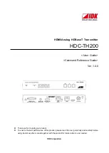 Preview for 1 page of IDK HDC-TH200 User Manual