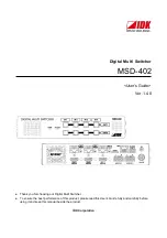 Предварительный просмотр 1 страницы IDK MSD-402 User Manual