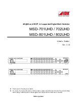 IDK MSD-702UHD User Manual предпросмотр