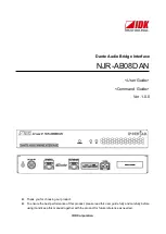 IDK NJR-AB08DAN User Manual, Command Manual предпросмотр