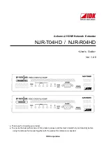 Preview for 1 page of IDK NJR-R04HD User Manual