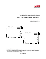 Preview for 1 page of IDK OPF-TH2000 User Manual