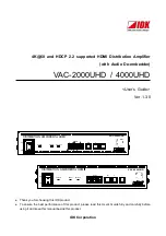 Предварительный просмотр 1 страницы IDK UHDS-01 User Manual