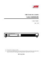 IDK VAC-5000HD User Manual preview