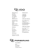 Preview for 12 page of iDo Porsgrund 8-4 Operating And Maintenance Instruction Manual