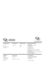 Preview for 8 page of iDo Trend 97800 Assembly, Operating And Maintenance Instruction