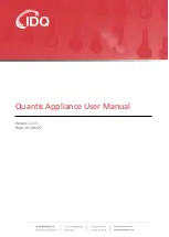 Preview for 1 page of IDQ Quantis Appliance User Manual