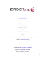 Preview for 1 page of iDROID Tango A5 User Manual