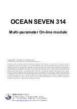 Preview for 2 page of idronaut Ocean Seven 314 Operator'S Manual