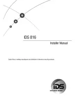 IDS 816 Installer Manual preview
