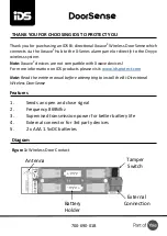 IDS DoorSense Quick Start Manual preview