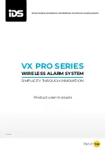 Preview for 1 page of IDS VX PRO Series Product User Manual