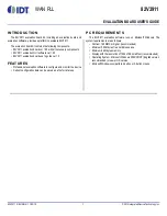 Preview for 1 page of IDT 82V3911 User Manual