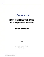 IDT 89HPES16T4AG2 User Manual предпросмотр