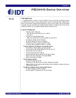 Предварительный просмотр 19 страницы IDT 89HPES34H16 User Manual