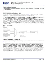 Preview for 1 page of IDT 9FGV1006 Register Descriptions And Programming Manual