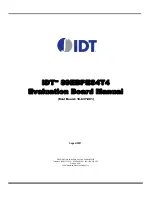 Preview for 1 page of IDT EB4T4 Eval Board Manual