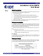 Preview for 11 page of IDT EB4T4 Eval Board Manual