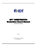 Preview for 1 page of IDT EB8T5A Eval Board Manual