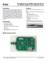 IDT SDAH01 User Manual предпросмотр