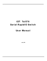 Предварительный просмотр 1 страницы IDT Tsi578 User Manual