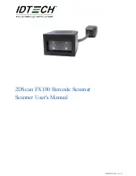 Предварительный просмотр 1 страницы IDTECH 2DScan FX100 User Manual