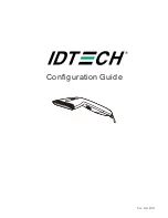 Предварительный просмотр 1 страницы IDTECH EconoScan II Configuration Manual