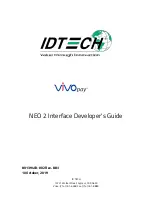 Preview for 1 page of IDTECH Vivopay Neo 2 Developer'S Manual