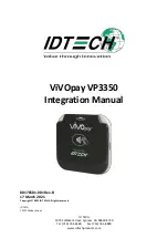 IDTECH ViVOpay VP3350 Integration Manual preview