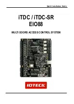 IDTECK iTDC EIO8 Quick Installation Manual предпросмотр