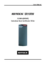 IDTECK SR10RW User Manual preview