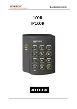 Предварительный просмотр 1 страницы IDTECK Star 100R Quick Installation Manual