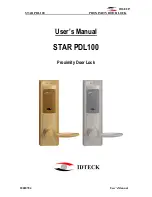 Preview for 1 page of IDTECK STAR PDL100 User Manual