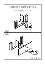 Предварительный просмотр 8 страницы IDUSA 182339CT Assembly Instruction Manual