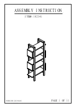 Предварительный просмотр 1 страницы IDUSA 182341 Assembly Instruction Manual