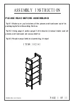 Предварительный просмотр 2 страницы IDUSA 182341 Assembly Instruction Manual