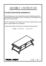 Предварительный просмотр 2 страницы IDUSA 192407CT Assembly Instruction Manual