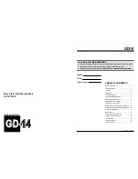 Preview for 2 page of IDW GD-14 Instruction Manual