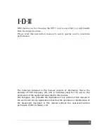 Preview for 3 page of IDX Cam-Wave HD CW-7 Operation Manual