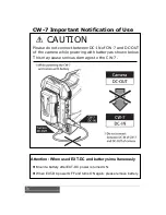 Preview for 8 page of IDX Cam-Wave HD CW-7 Operation Manual