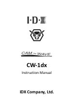 Preview for 1 page of IDX CW-1dx Instruction Manual