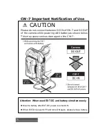 Preview for 8 page of IDX CW-7 Cam-Wave HD Operation Manual