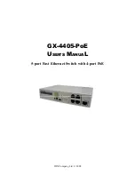 IDX GX-4405-PoE User Manual preview