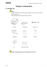 Preview for 8 page of IDZOR HPRT-HT100 User Manual