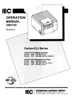 Предварительный просмотр 1 страницы IEC Centra-CL3 Series Operation Manual